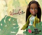 Sasha - Bunny Boo - Bratz é o primeiro African American. Seu nome do meio é Edith, é narcisismo, mas isso é normal (para ela).