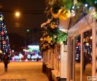 Rua decorada Natal