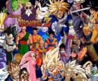 Vários personagens de Dragon Ball