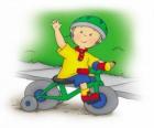 Caillou, andar de bicicleta