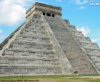 Templo Maia ou Pirâmide de Kukulkán na antiga cidade de Chichén Itzá, na península de Yucatan, México