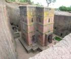 Igrejas lavradas na rocha de Lalibela, na Etiópia.