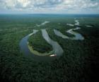 Rio Amazonas, no Complexo de Conservação da Amazônia Central, Brasil