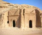 O sítio arqueológico de Al-Hijr, Madain Salih, Arábia Saudita