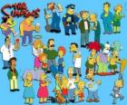 Vários personagens de Os Simpsons