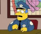 Clancy Wiggum - Chefe Wiggum e seu escritório