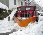 Limpa-neve fazendo seu trabalho