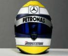 Capacete de Nico Rosberg 2010