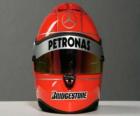 Capacete de Michael Schumacher 2010