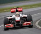 Lewis Hamilton durante a carreira - McLaren - Melbourne 2010