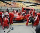 Ferrari prática pit stop, Shanghai 2010