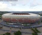 A fachada do estádio Soccer City (88.460), Johannesburg