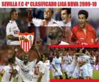 Sevilla FC quatro classificados da Liga BBVA 2009-2010