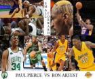 Artest NBA Final 2009-10, Eaves, Paul Pierce dos Celtics () vs Ron (Lakers)