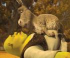 Shrek e Burro, olhando