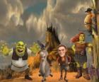 Personagens, no mais recente filme Shrek para Sempre