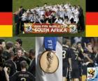 Alemanha, terceiro classificado na Copa do Mundo de Futebol da África do Sul 2010