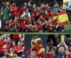 Espanha, campeão da Copa do Mundo 2010 na África do Sul