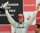 Silverstone Nico Rosberg - GP Mercedes - 2010 (terceiro classificado)