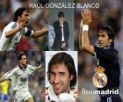 O atacante Raul Gonzalez Blanco Real Madrid CF, entre 1994 e 2010