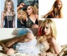 Avril Lavigne é uma cantora canadense de rock pop, compositora, atriz e designer de uma linha de roupas.