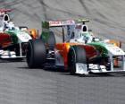 Vitantonio Liuzzi e Adrian Sutil - Force India - Monza 2010