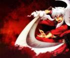 InuYasha com a espada usada em suas batalhas contra monstros e inimigos