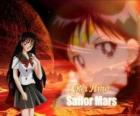 Rei Hino, Ray Hino ou Rita Hino se transforma em Sailor Marte