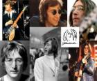 John Lennon (1940 - 1980) músico e compositor que se tornou mundialmente famoso como um dos membros fundadores dos The Beatles.