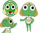 Sargento Keroro é o principal protagonista e um comandante do exército do planeta Keron