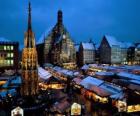 Mercado de Natal de Nuremberga, Baviera, Alemanha
