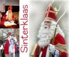 Sinterklaas. São Nicolau traz presentes para as crianças nos Países Baixos, Bélgica e outros países da Europa Central