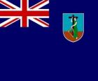 Bandeira de Montserrat ou Monserrate, território britânico ultramarino do Caribe