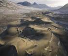 dunas de areia congelada em Victoria Vale