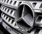 Logo da Mercedes, Mercedes-Benz, marca de veículos alemã. Estrela de três pontas da Mercedes