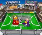 O jogo de futebol do Club Penguin