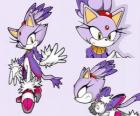 Blaze the Cat, uma princesa e uma das amigas de Sonic