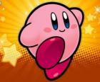 Kirby é o personagem principal em um videogame Nintendo