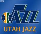 Logo Utah Jazz, equipe da NBA. Divisão Noroeste, Conferência Oeste