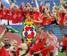 Wisla Cracóvia, campeão da liga de futebol polonês Ekstraklasa 2010-2011