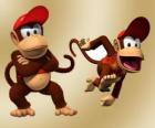 O chimpanzé Diddy Kong, personagem do vídeo game Donkey Kong