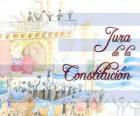 Jura da Constituição do Uruguai. Cada julho 18 é comemorado o juramento da primeira constituição nacional de 1830