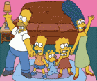 A família Simpson em sua casa em Springfield