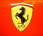 Logo da Ferrari, marca italiana de carros desportivos