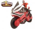 A moto vermelha, Power Ranger Samurai