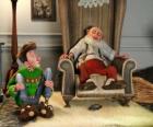 Arthur Christmas com seu avô