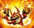 Skylander Trigger Happy, o rei do gatilho. Skylanders Tecno