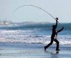 Pescadores na praia