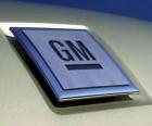 Logo da GM ou General Motors. Marca de automóveis nos EUA