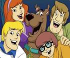 Scooby Doo e toda a gangue: Salsicha, Velma, Fred e Daphne